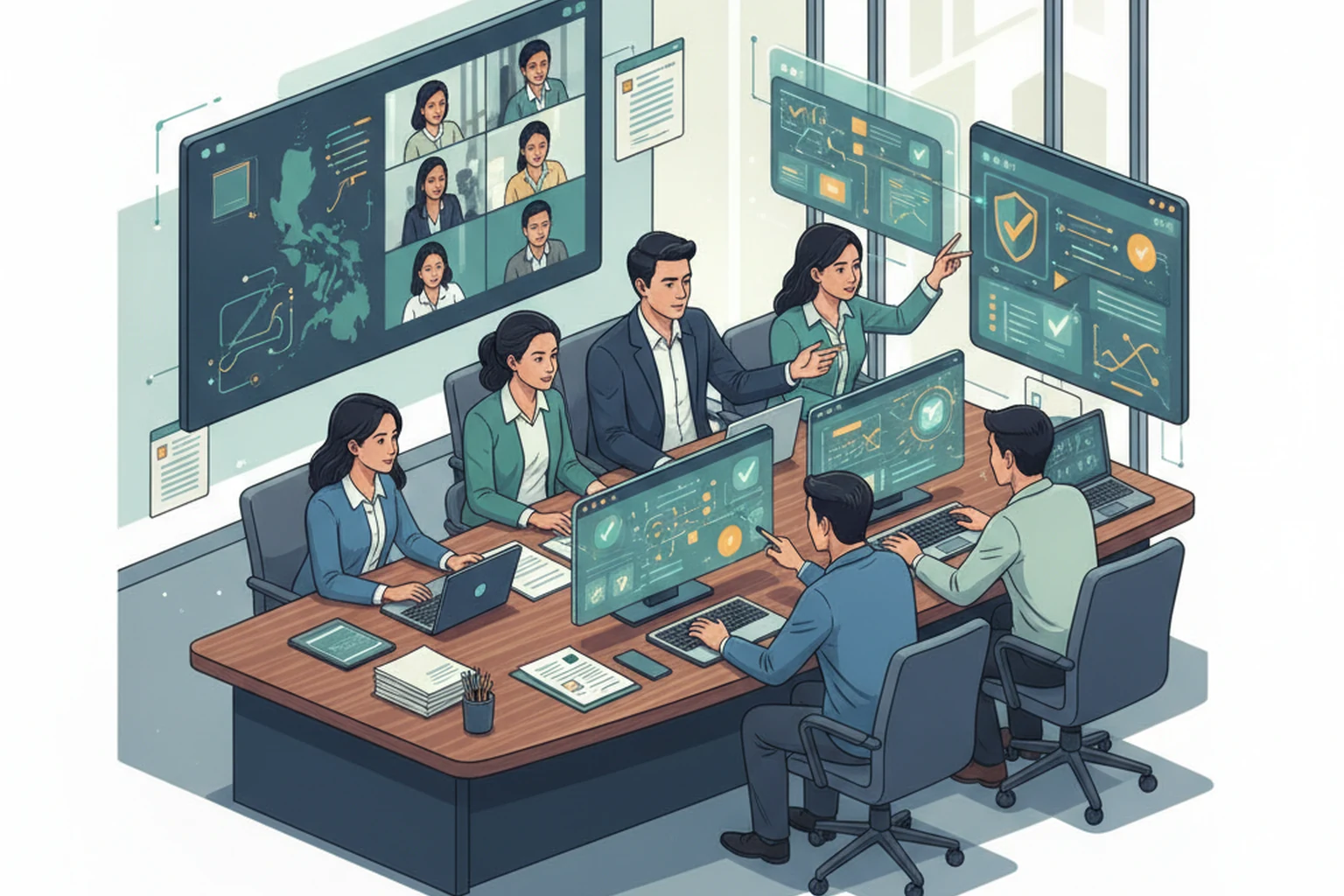 Philippines Outsourcing Operations: Exception Queue Triage editorial illustration
