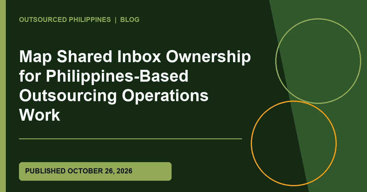 Editorial illustration for Map Shared Inbox Ownership for Philippines-Based Outsourcing Operations Work
