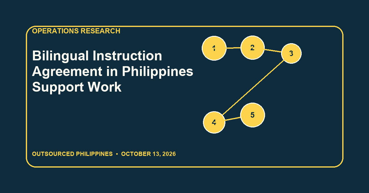 Editorial illustration for Bilingual Instruction Agreement in Philippines Support Work