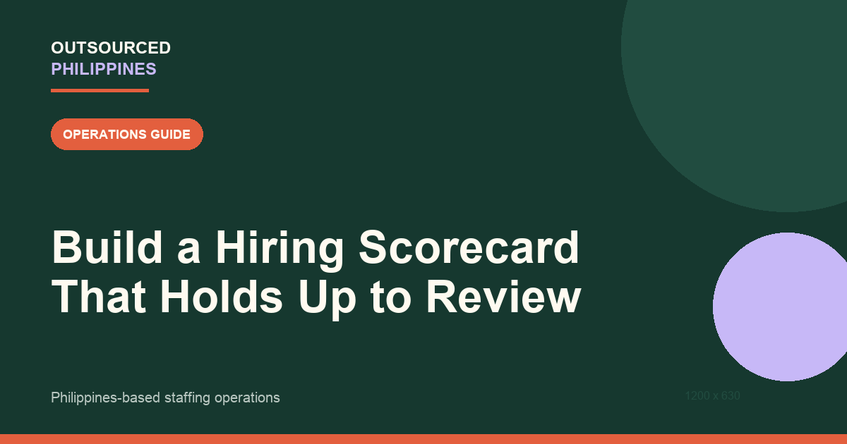Editorial illustration for Build a Hiring Scorecard That Holds Up to Review